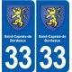 33 Blanquefort blason ville autocollant plaque stickers
