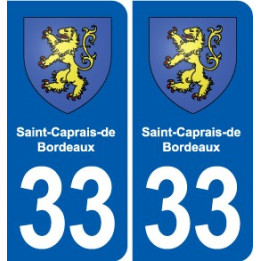33 Blanquefort blason ville autocollant plaque stickers