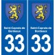 33 Blanquefort blason ville autocollant plaque stickers