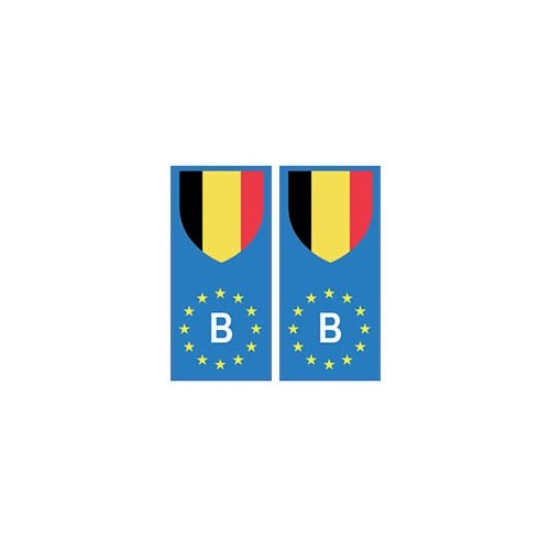 Belgique europe drapeau Autocollant