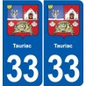33 Blanquefort blason ville autocollant plaque stickers