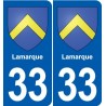 33 Blanquefort blason ville autocollant plaque stickers