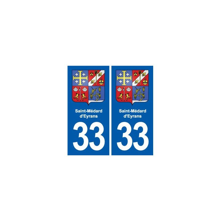 33 Blanquefort blason ville autocollant plaque stickers
