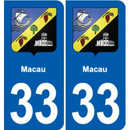 33 Blanquefort blason ville autocollant plaque stickers