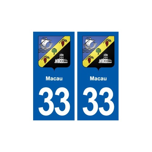 33 Blanquefort blason ville autocollant plaque stickers