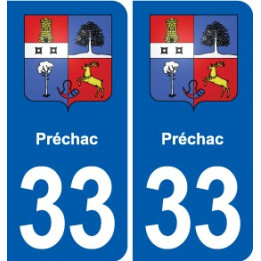 33 Blanquefort blason ville autocollant plaque stickers