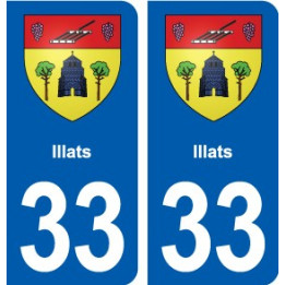 33 Blanquefort blason ville autocollant plaque stickers