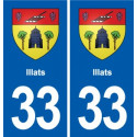 33 Blanquefort blason ville autocollant plaque stickers