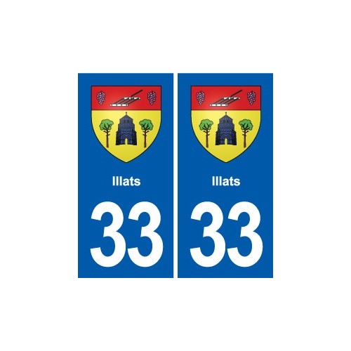33 Blanquefort blason ville autocollant plaque stickers