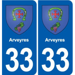 33 Blanquefort blason ville autocollant plaque stickers
