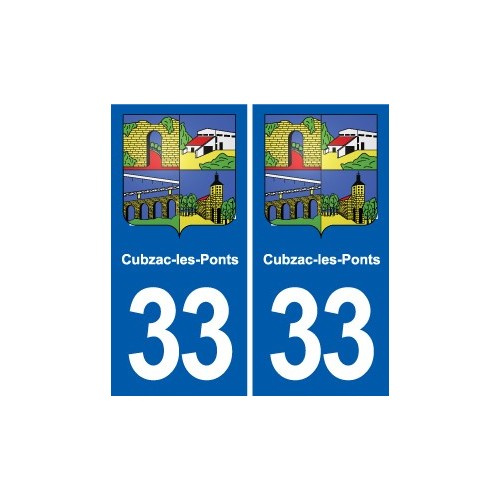 33 Blanquefort blason ville autocollant plaque stickers