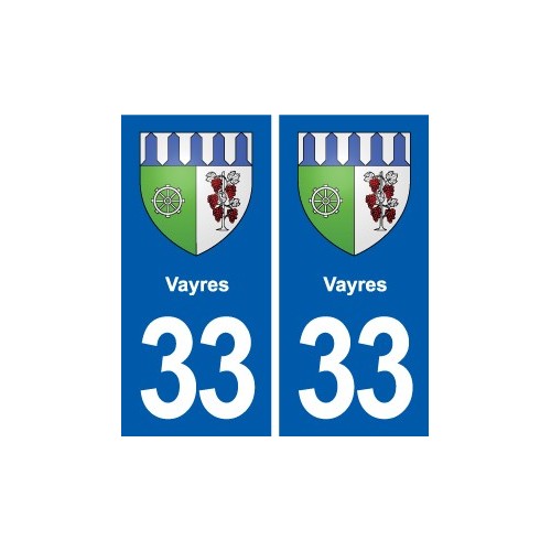 33 Blanquefort blason ville autocollant plaque stickers
