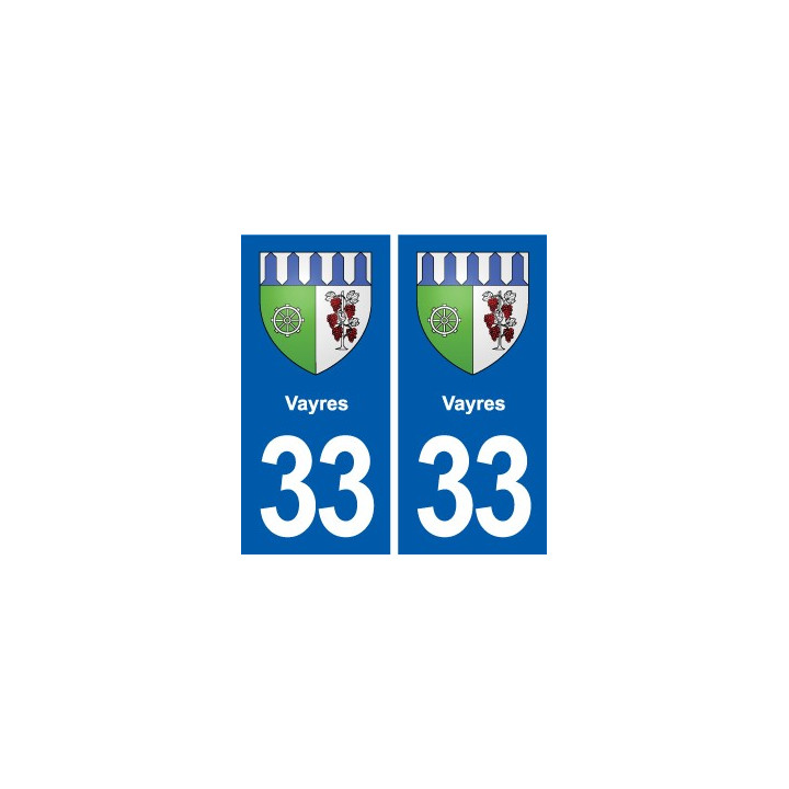 33 Blanquefort blason ville autocollant plaque stickers