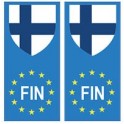 Finlande Suomi europe drapeau Autocollant