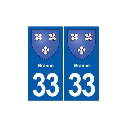 33 Blanquefort blason ville autocollant plaque stickers