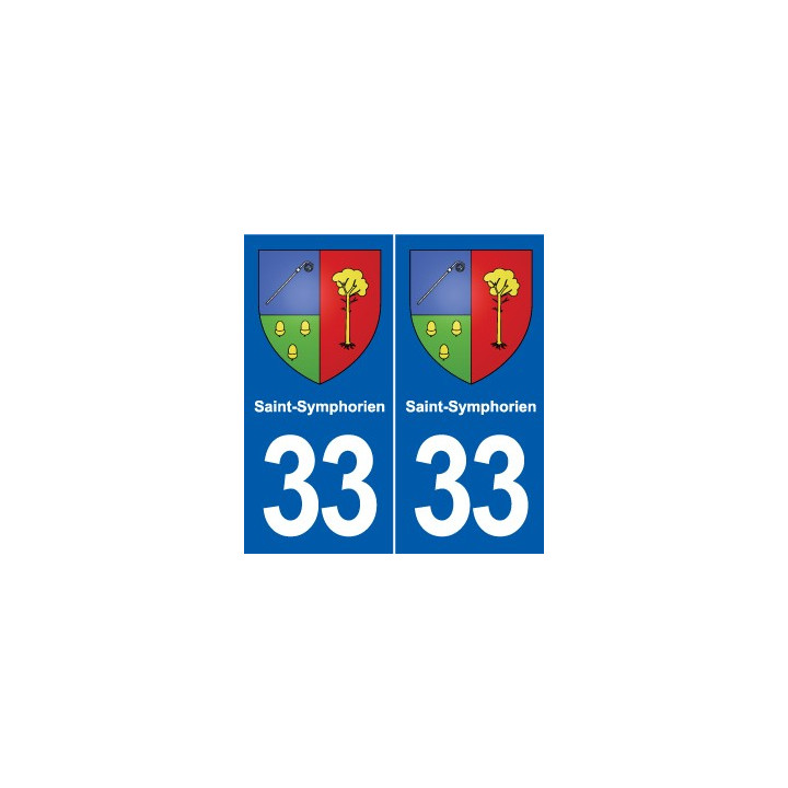 33 Blanquefort blason ville autocollant plaque stickers