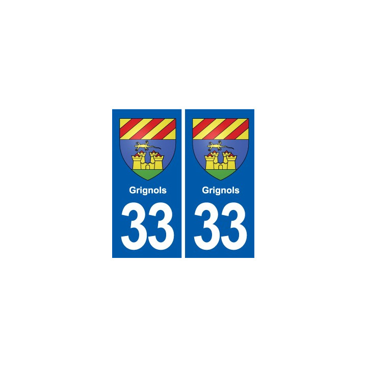 33 Blanquefort blason ville autocollant plaque stickers