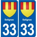 33 Blanquefort blason ville autocollant plaque stickers