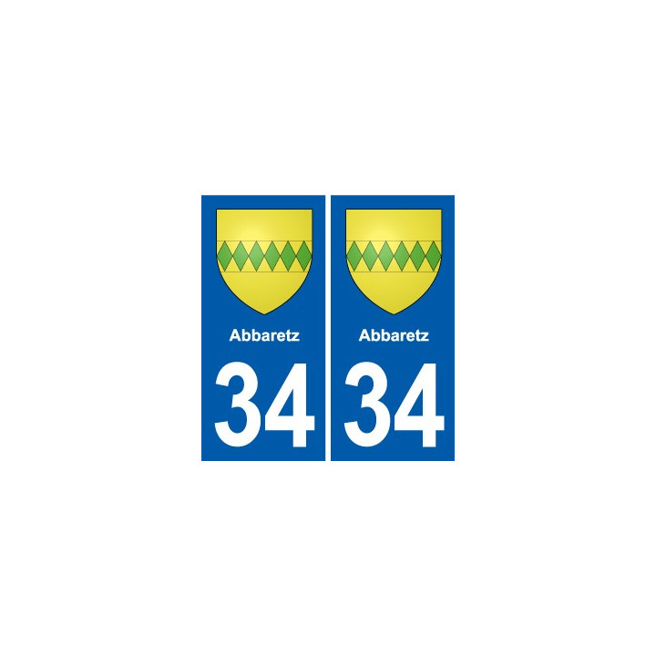 34 Florensac blason ville autocollant plaque stickers