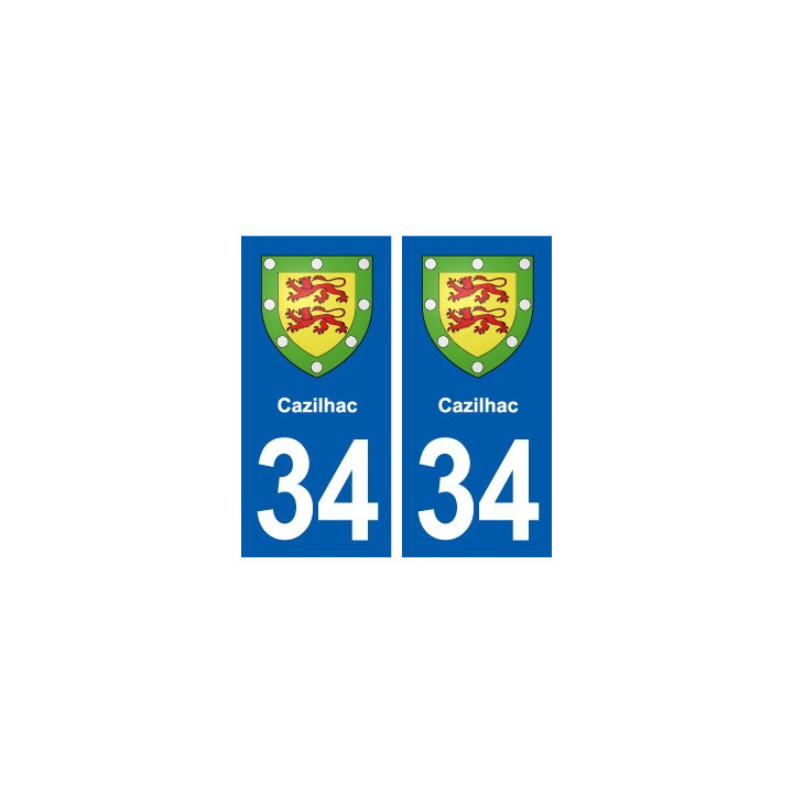 34 Florensac blason ville autocollant plaque stickers