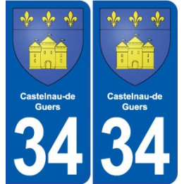 34 Florensac blason ville autocollant plaque stickers