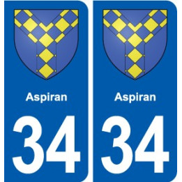 34 Florensac blason ville autocollant plaque stickers