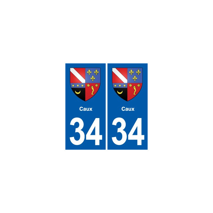 34 Florensac blason ville autocollant plaque stickers