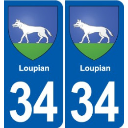 34 Florensac blason ville autocollant plaque stickers