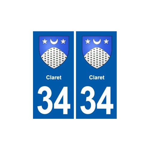 34 Florensac blason ville autocollant plaque stickers