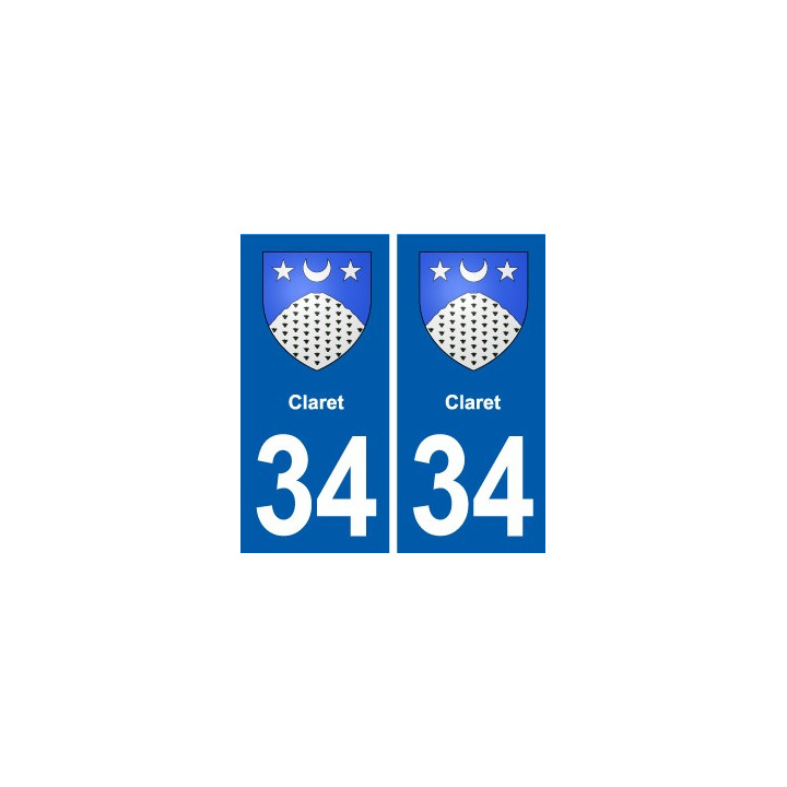 34 Florensac blason ville autocollant plaque stickers