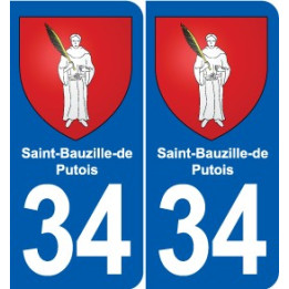 34 Florensac blason ville autocollant plaque stickers