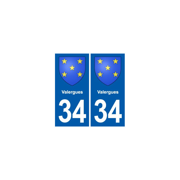 34 Florensac blason ville autocollant plaque stickers