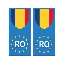 Roumanie europe drapeau Autocollant
