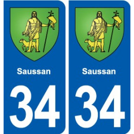 34 Florensac blason ville autocollant plaque stickers