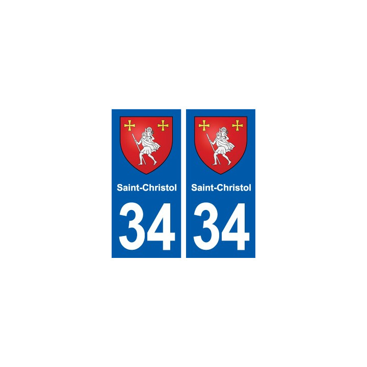 34 Florensac blason ville autocollant plaque stickers