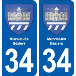 34 Florensac blason ville autocollant plaque stickers