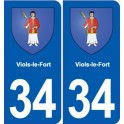 34 Florensac blason ville autocollant plaque stickers