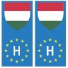 Hongrie europe drapeau Autocollant