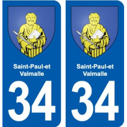 34 Florensac blason ville autocollant plaque stickers