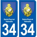 34 Florensac blason ville autocollant plaque stickers