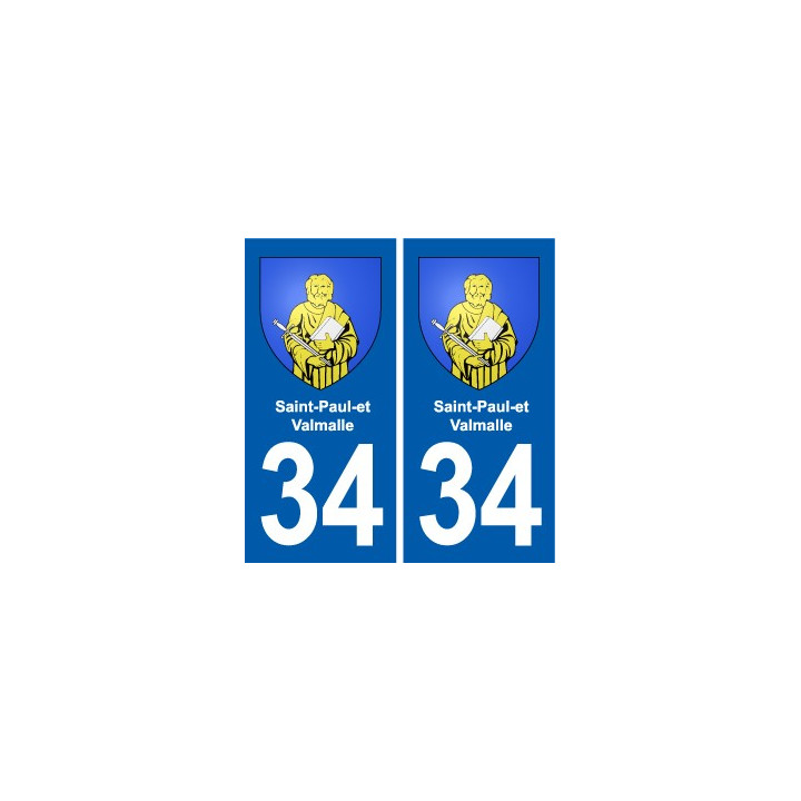 34 Florensac blason ville autocollant plaque stickers