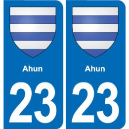 23 Gouzon blason ville autocollant plaque sticker