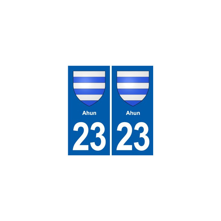 23 Gouzon blason ville autocollant plaque sticker