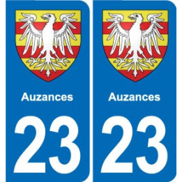 23 Gouzon blason ville autocollant plaque sticker