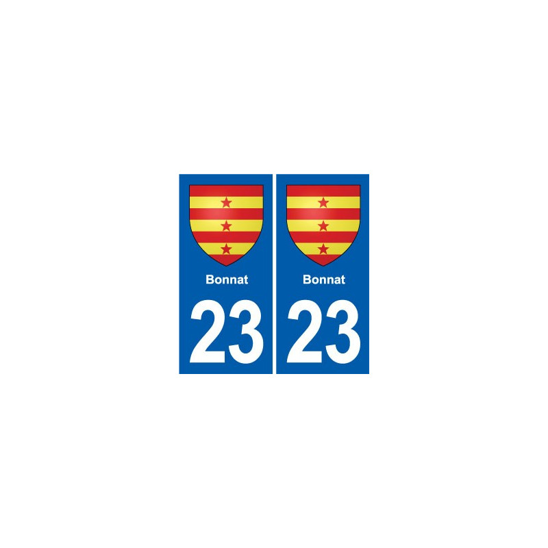 23 Gouzon blason ville autocollant plaque sticker