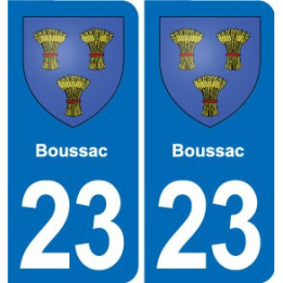 23 Gouzon blason ville autocollant plaque sticker