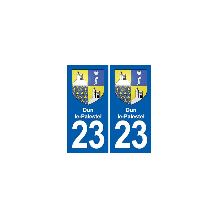 23 Gouzon blason ville autocollant plaque sticker