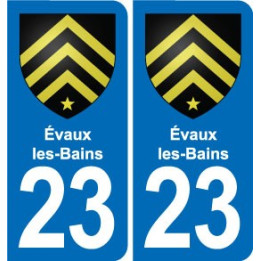 23 Gouzon blason ville autocollant plaque sticker