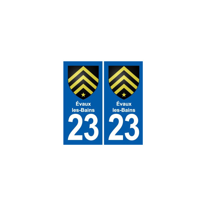 23 Gouzon blason ville autocollant plaque sticker