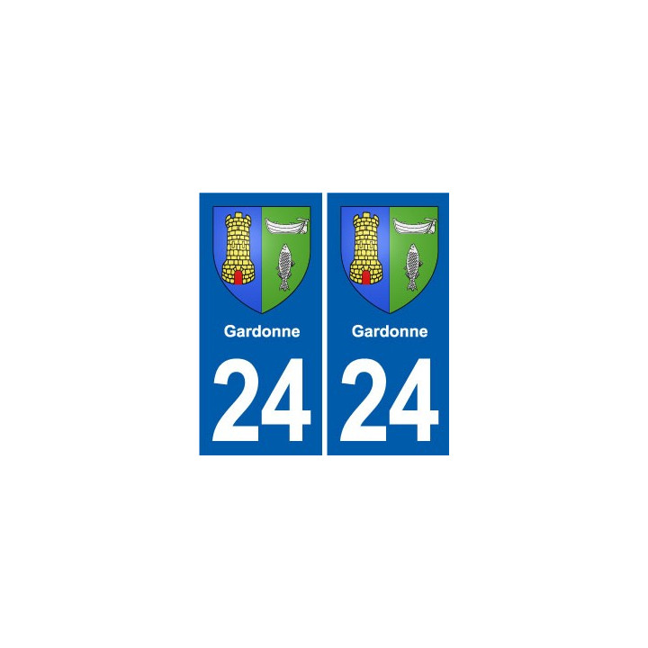 24 Coursac blason autocollant plaque stickers département